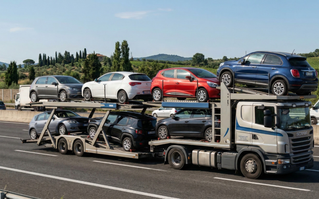 Trasporto auto su bisarca
